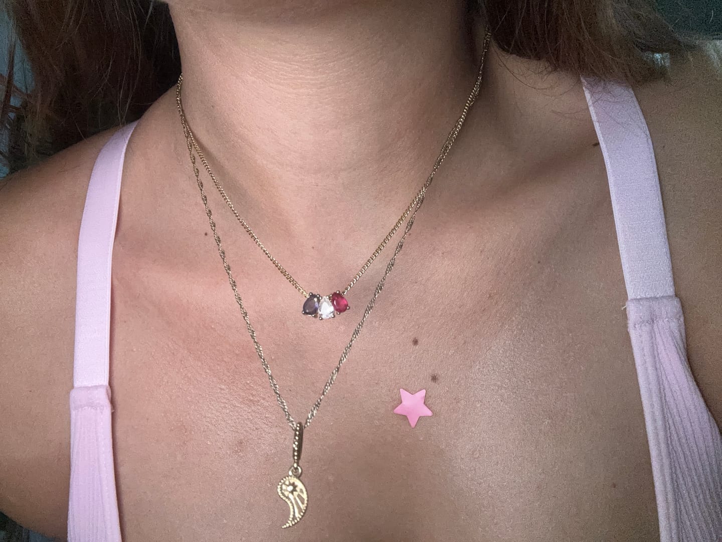 Customer photo review of Personaliza Tu Collar Dije Birthstone Gota