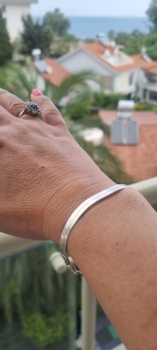 Customer photo review of Essential Triple Herringbone Bracelet