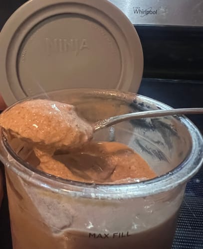 Customer photo review of Cinnamon Roll Swirl Whey Protein