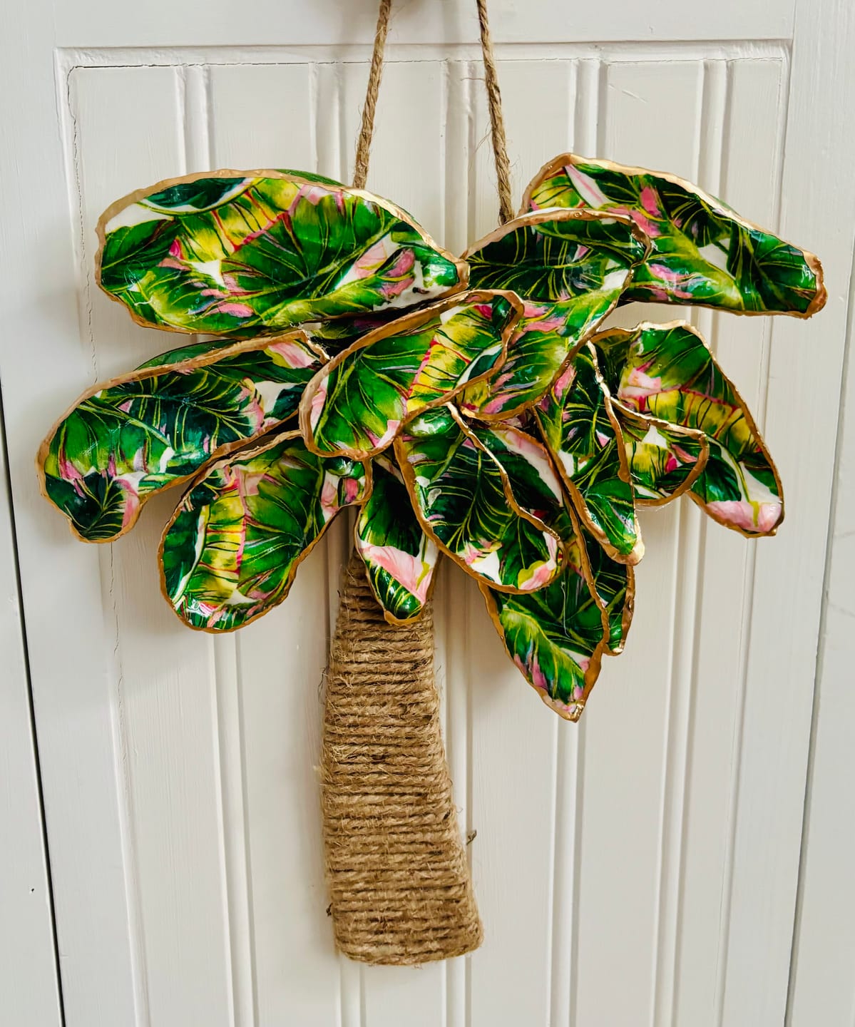 Customer photo review of Unfinished Wood Simple Palm Tree Silhouette | DIY Tropical Beach Craft Cutout | up to 46" DIY 12" / 1/8"