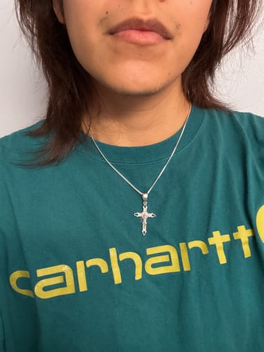 Customer photo review of CRUCIFIX CROSS PENDANT