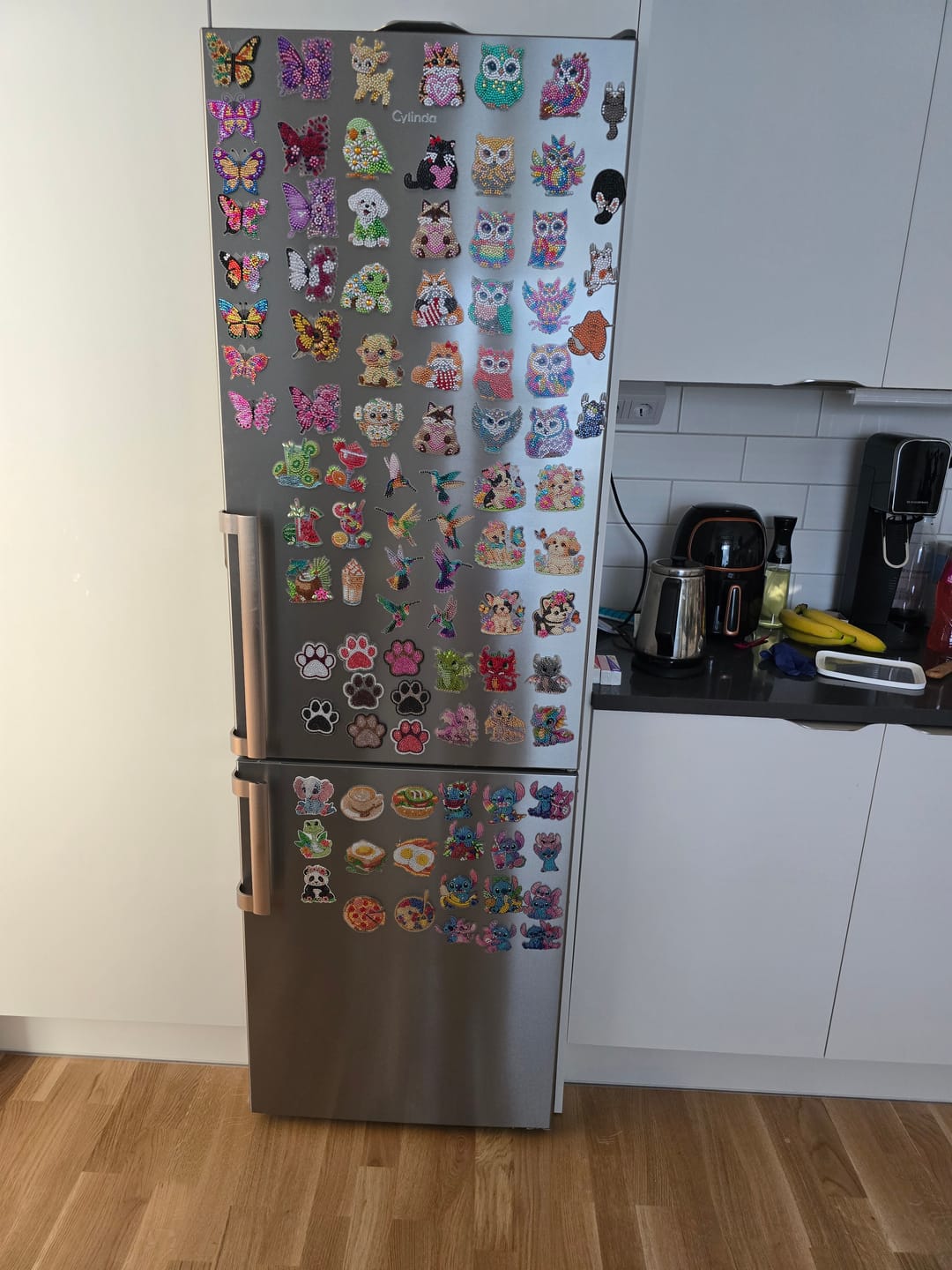 Customer photo review of Diamond Painting Magneter – Set med 6 ugglor