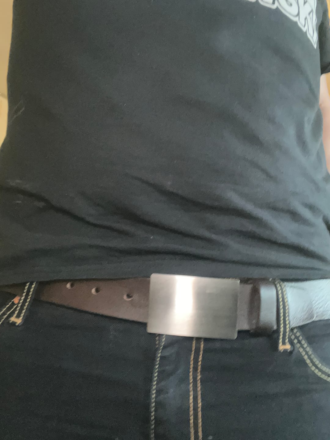 Customer photo review of The Long Haul Belt - Brown Classic 100% Full-Grain Leather Belt