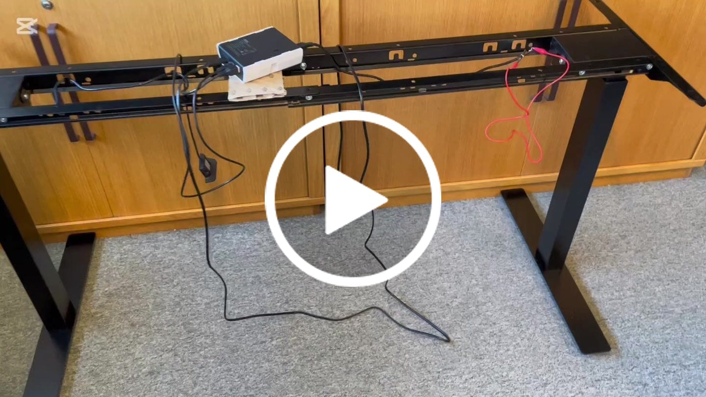 Customer video review of Höj och sänkbart stativ, Svensktillverkat, 2 motorigt, 100kg lyftkraft