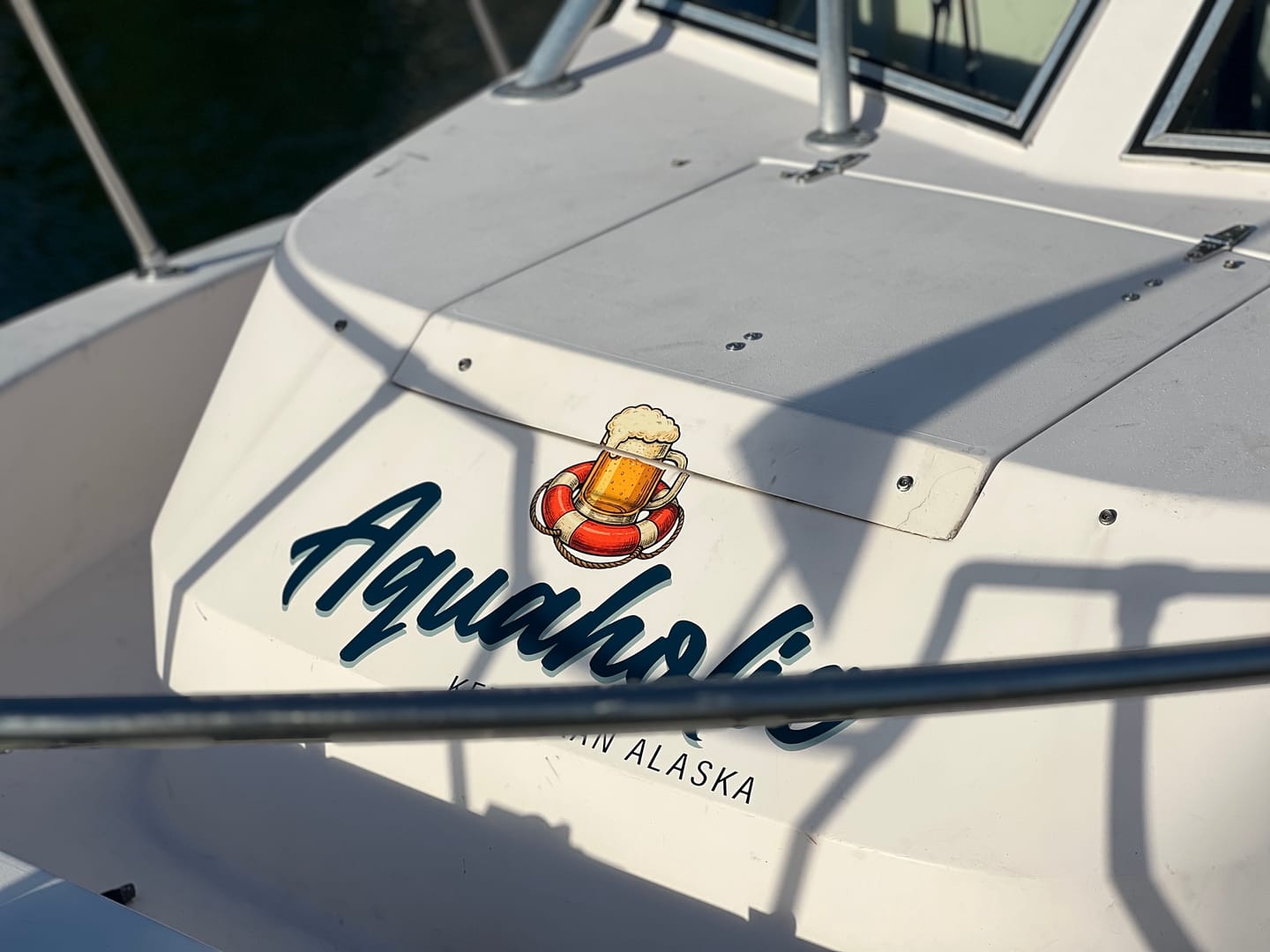 Customer photo review of Boat Logo Decal
