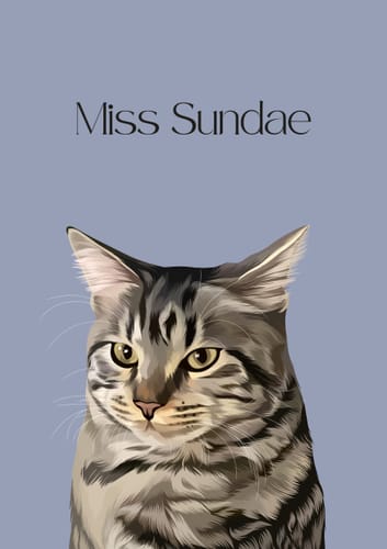 Customer photo review of Detailed Pet Portrait