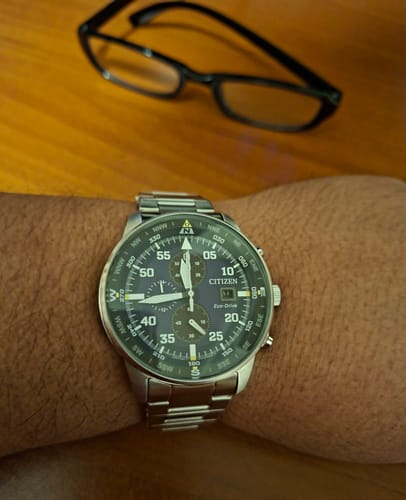 Customer photo review of Reloj Citizen Eco-Drive CA0690-88L Chronograph Avitator 44mm
