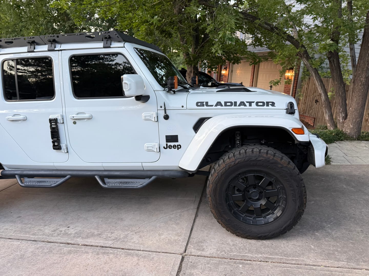 Customer photo review of Premium Black Topo Hood Lettering | Set of 2