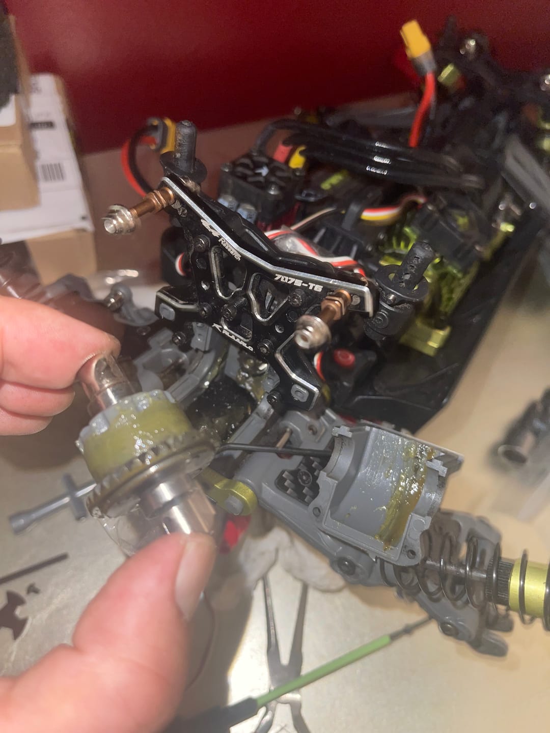 Customer photo review of S2 Alloy Steel Front & Rear Shock Stand For RZ001
