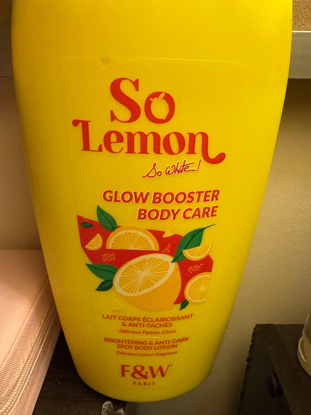Customer photo review of FW SO LEMON GLOW BOOSTER BODY CARE LOTION 500ml