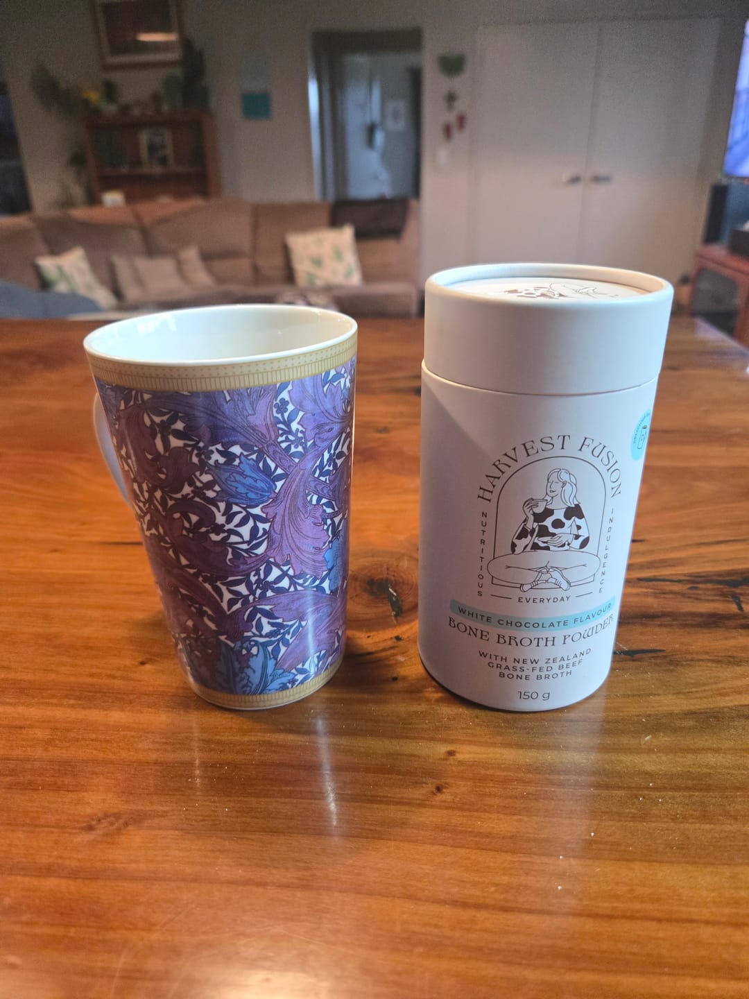 Customer photo review of White Chocolate Bone Broth Powder