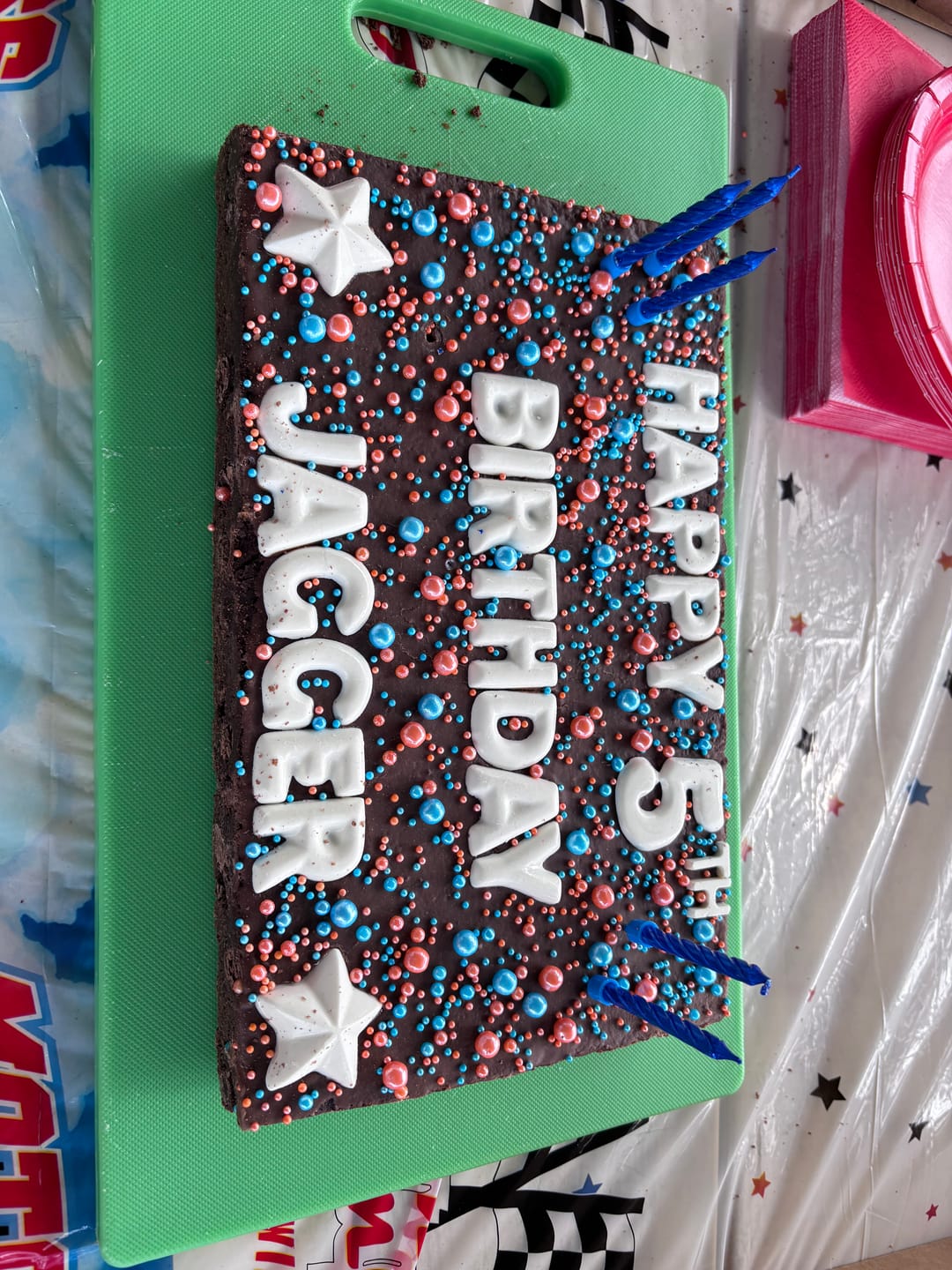 Customer photo review of Custom Birthday Brownie