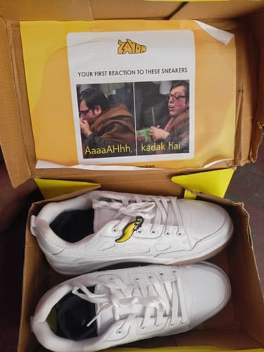 Customer photo review of HUGO Powder White Men's casual sneaker