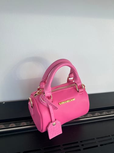Customer photo review of The barbie barrel mini  bag ( limited edition)