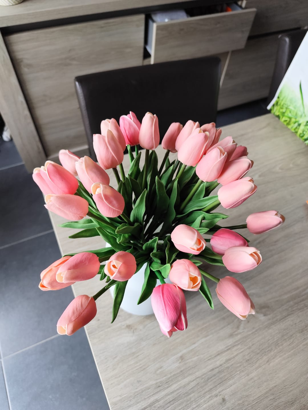 Customer photo review of Tulpen Boeket - Roze (25 stengels)