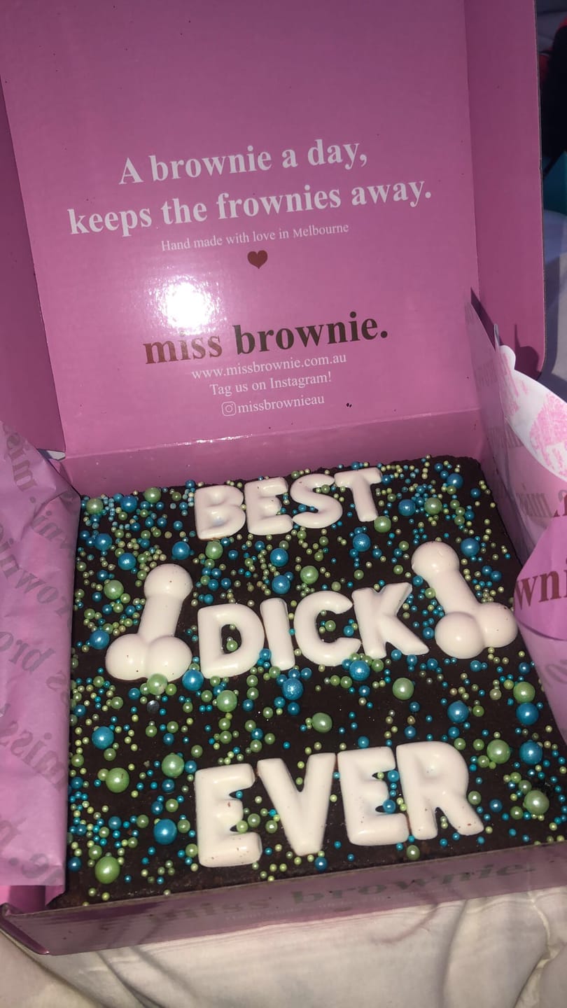 Customer photo review of Mini Custom D!ck Brownie