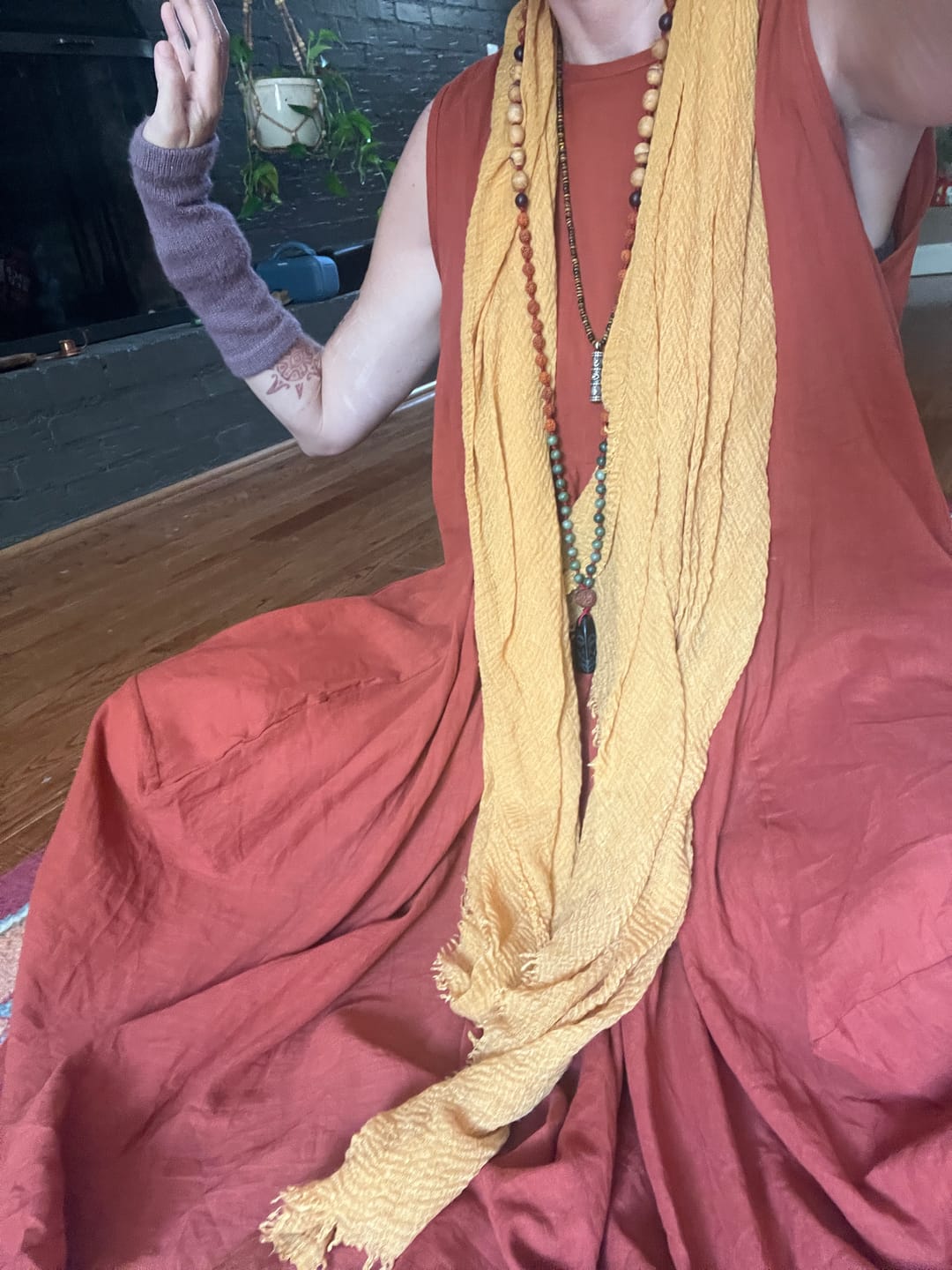 Customer photo review of Maxi Dress Wayan Rust