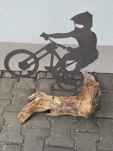 Customer photo review of Gartenstecker Mountainbiker