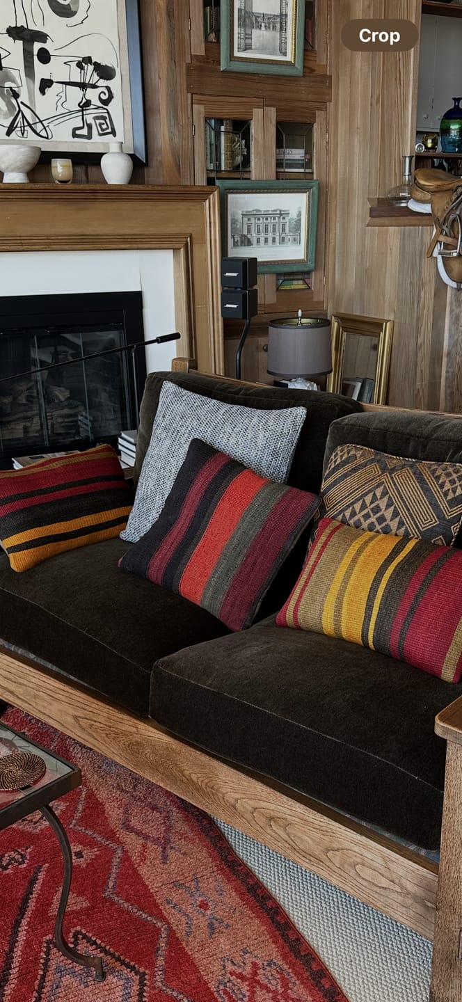 Customer photo review of Southwestern Tribal Kilim Pillow Cover