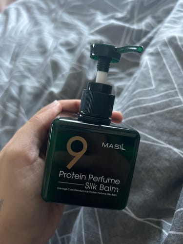 Customer photo review of Nenomazgājams balzams bojātiem matiem Masil 9 Protein Perfume Silk Balm