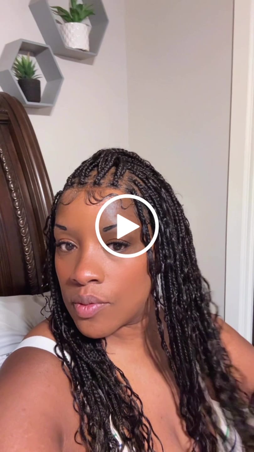 Customer video review of Coco - Glueless Human Hair Braided Wig Pre Cut HD Full Elastic Lace Free Part Ready-To-Go (Lace Not Hand Tied)