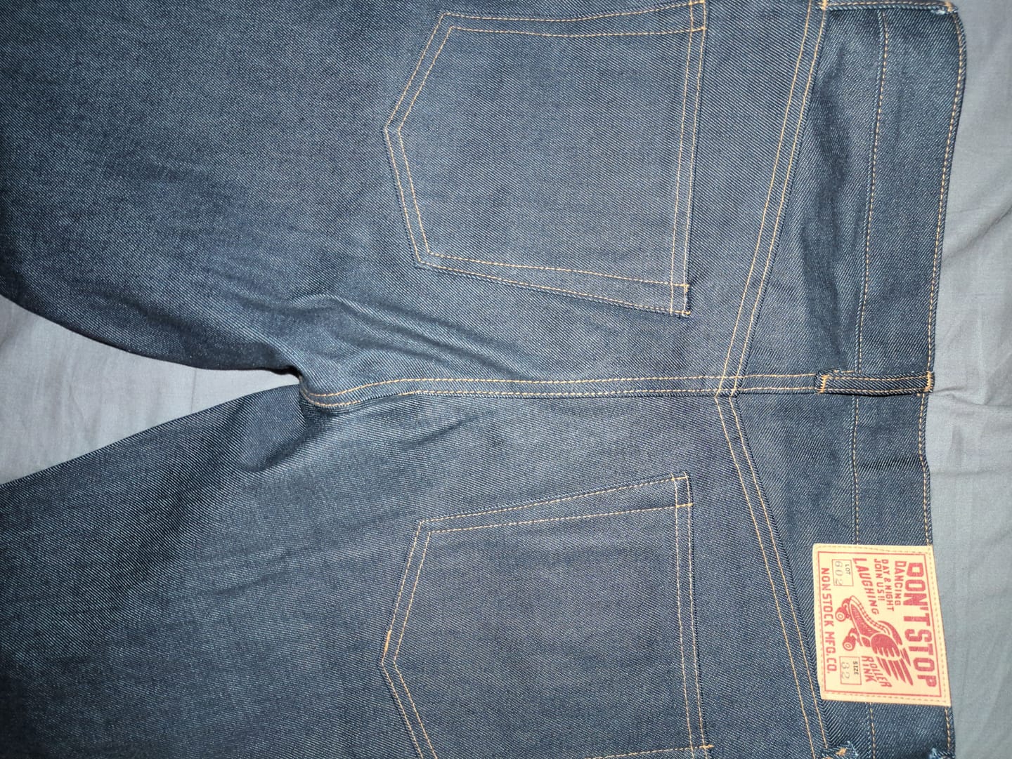 Customer photo review of Lot 602 1969 Model Selvedge Denim Jeans