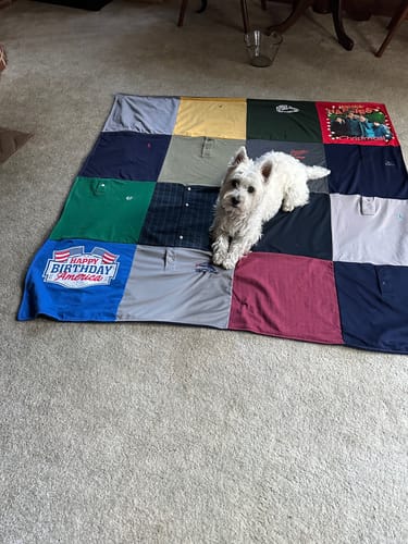 Customer photo review of Premium T Shirt Quilt