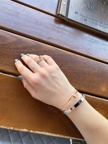 Customer photo review of LOVE BRACELET 3.65MM DIAMONDS