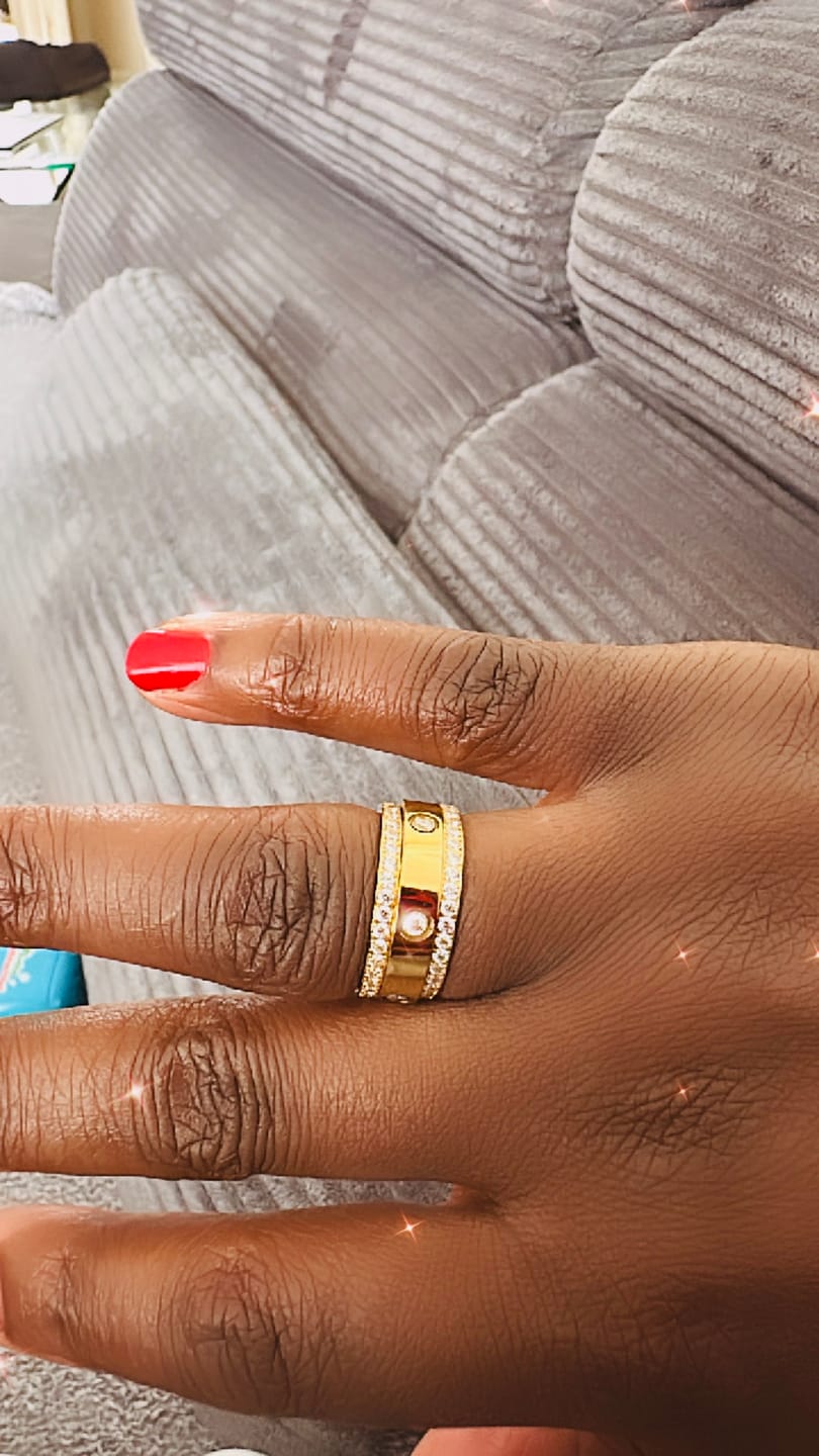 Customer photo review of Shine Arianna Ring Set