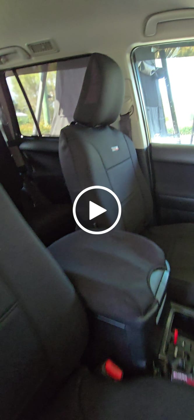 Customer video review of Sharkskin Seat Covers for Toyota Prado KDJ150R/GRJ150R (Nov/2009-May/2021)