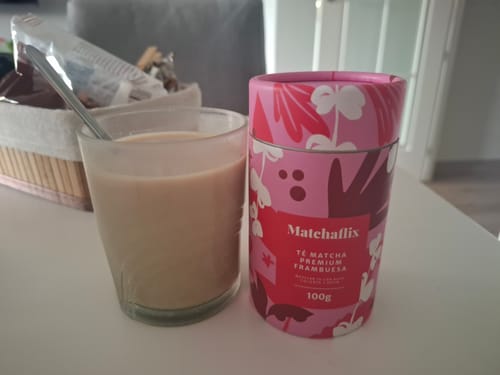 Customer photo review of Té Matcha Premium Frambuesa