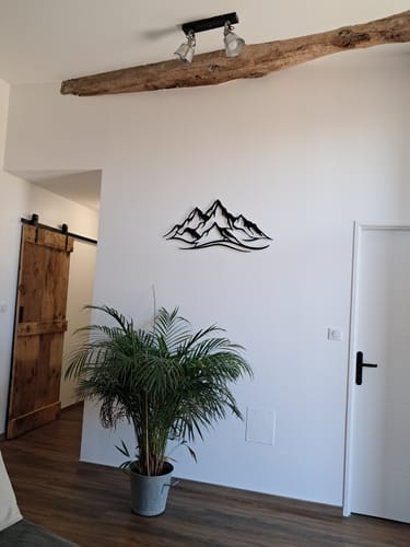 Customer photo review of Décoration Murale en Métal - Montagne