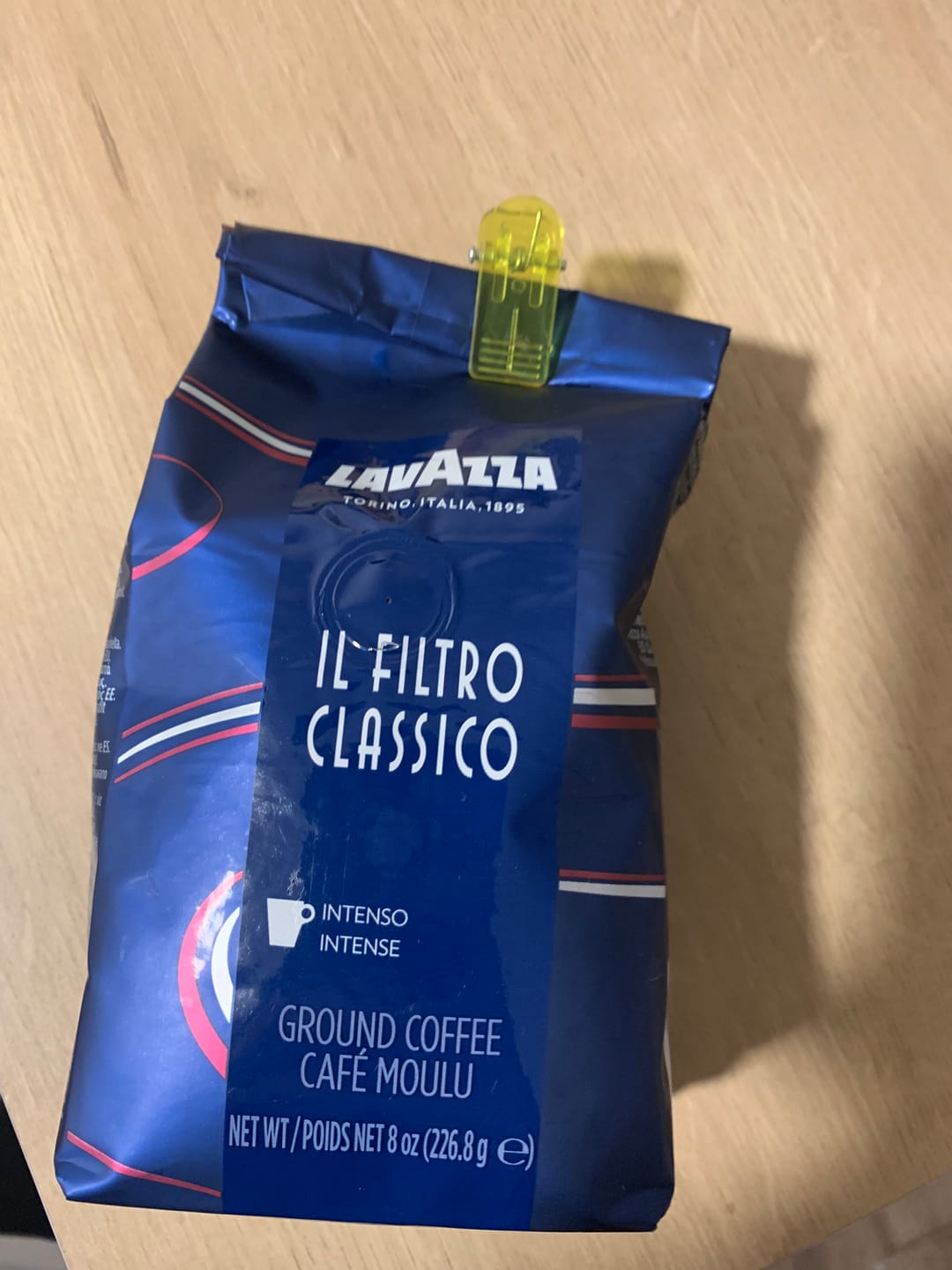 Customer photo review of Lucaffe Breakfast Coffee filter 500 grs Grano Molido