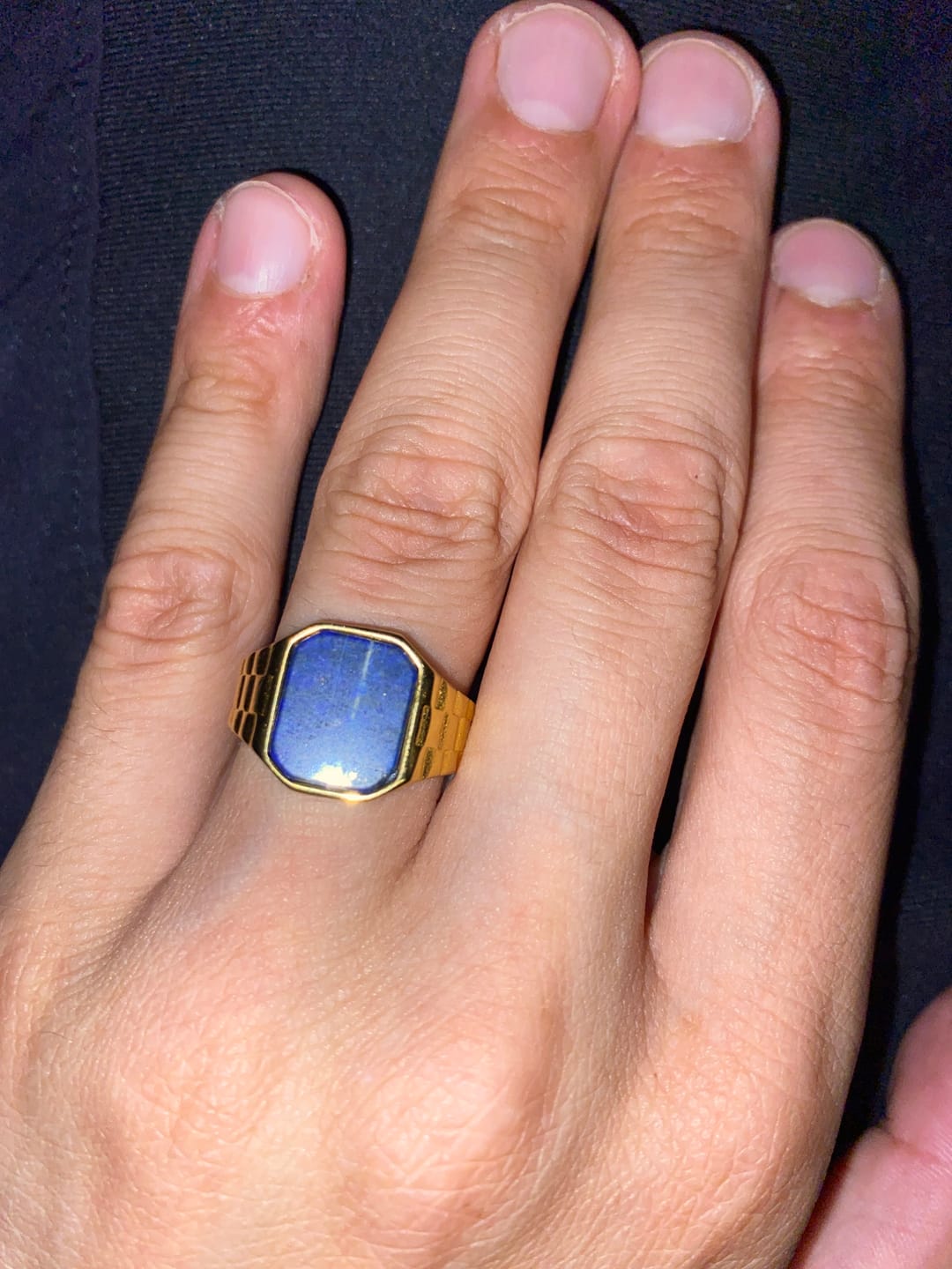 Customer photo review of Watch Blue Ring (Gold)