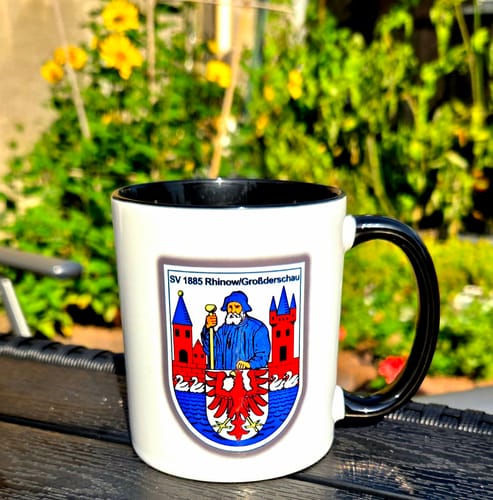 Customer photo review of TassenExpress - Becher Keramik Tasse mit Logo bedruckt 325ml Firmenlogo