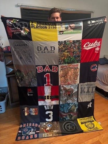 Customer photo review of Project Repat T-Shirt Quilt