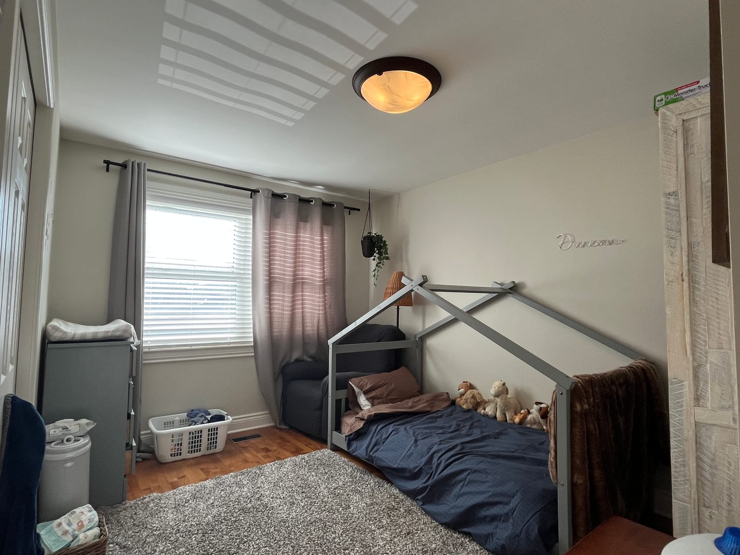 Customer photo review of Toddler House Floor Bed - TWIN SIZE