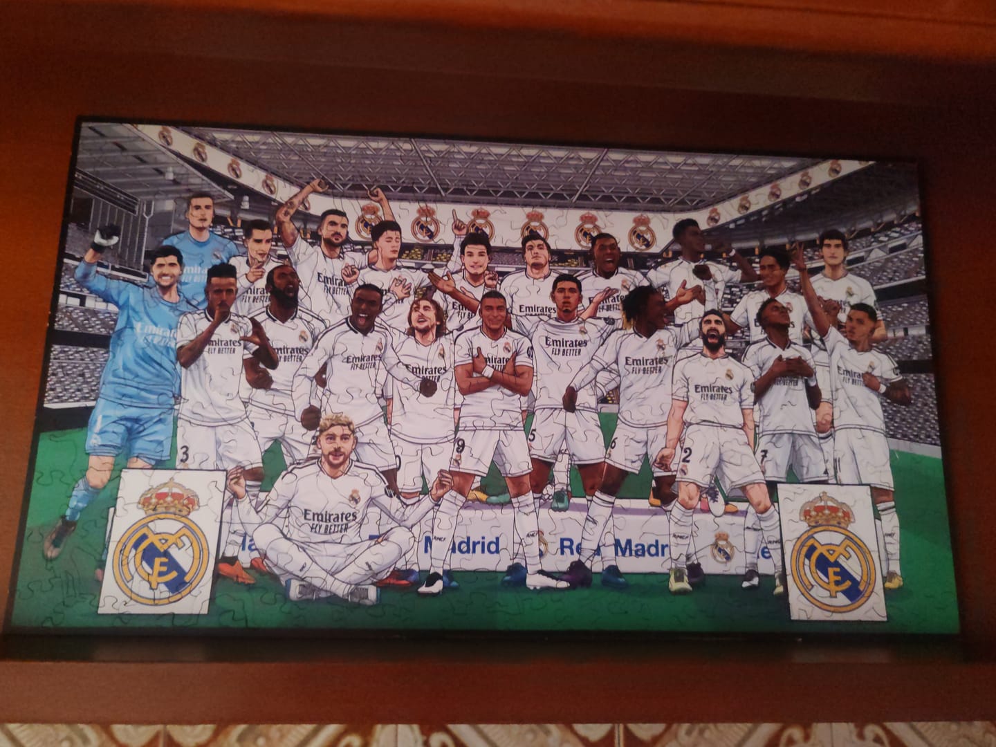 Customer photo review of Equipo Real Madrid CF® - Rompecabezas de Madera