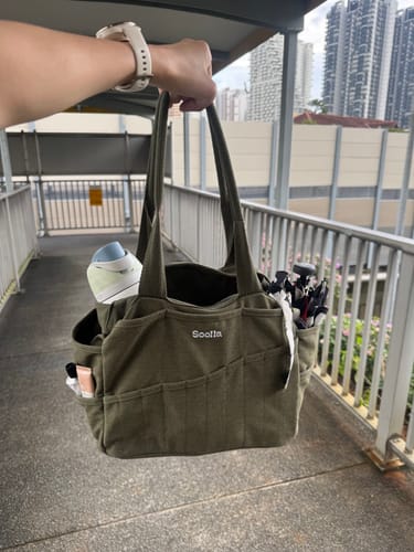 Customer photo review of Soolla® Studio Bag, Deep Forest Green