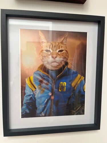 Customer photo review of Wastelander - Custom Pet Portrait