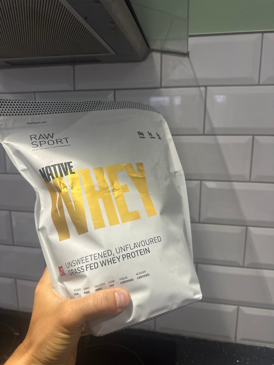 Customer photo review of Grass Fed Whey Protein