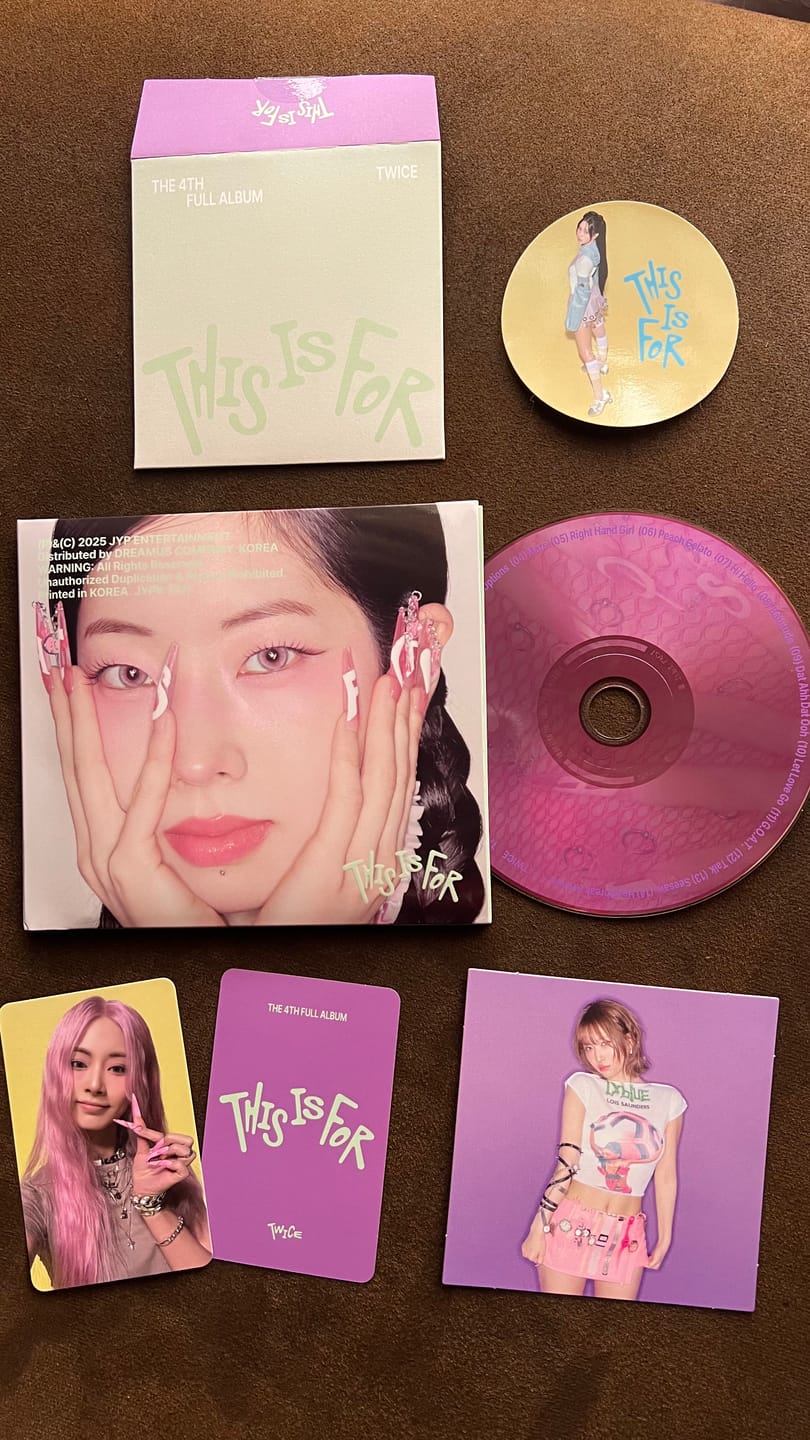 Customer photo review of TWICE 4TH FULL ALBUM "THIS IS FOR" - DIGIPACK VER.