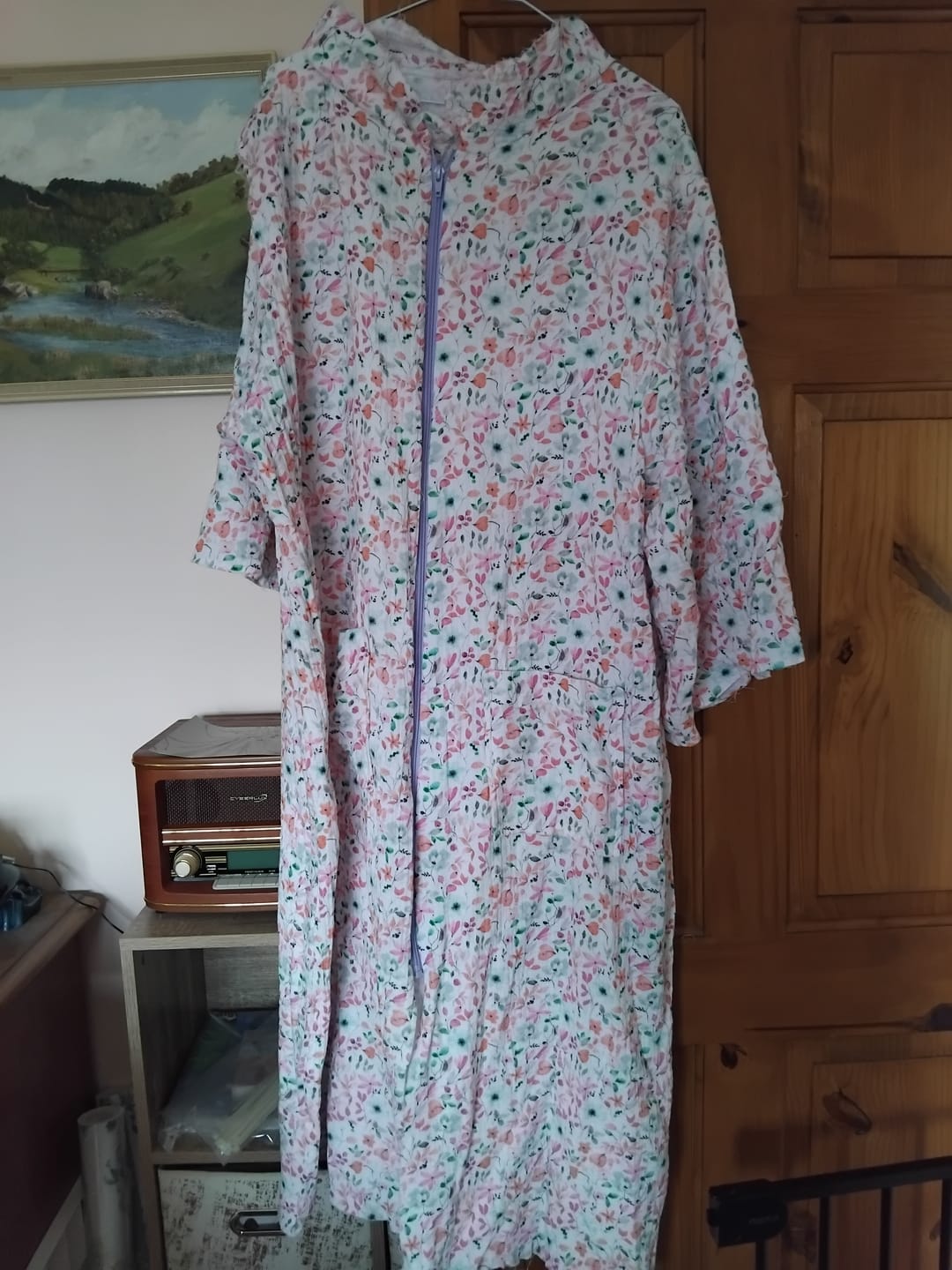 Customer photo review of Vibrant Florals Double Gauze Fabric