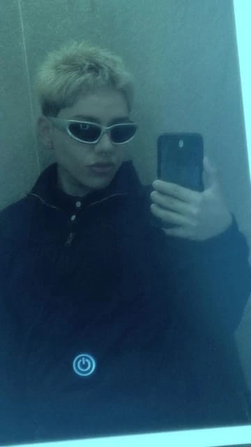 Customer photo review of Silver Sunglasses Y2K