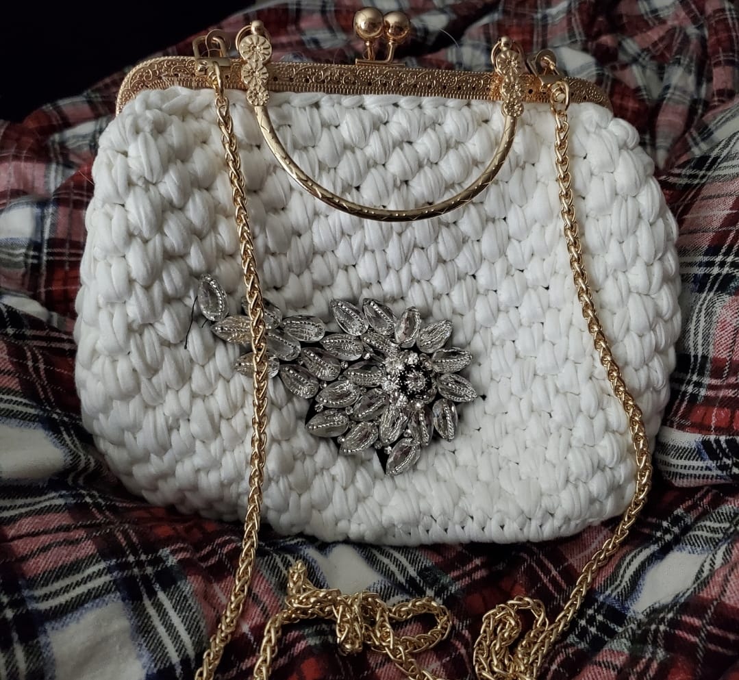 Customer photo review of CrochetPark™ Lotus Handbag DIY KIT