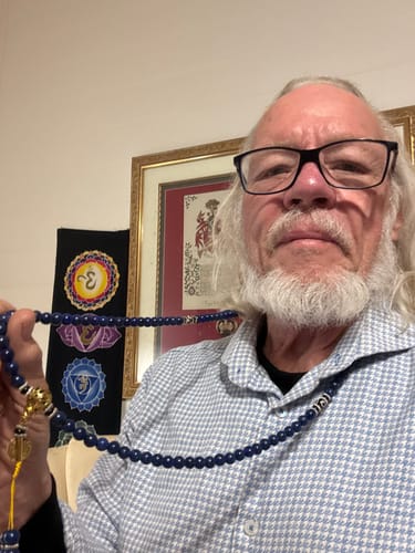 Customer photo review of Lapis Lazuli Third Eye Mala