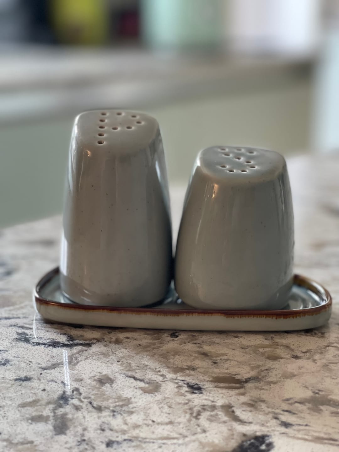 Customer photo review of Ceramic Salt & Pepper Set