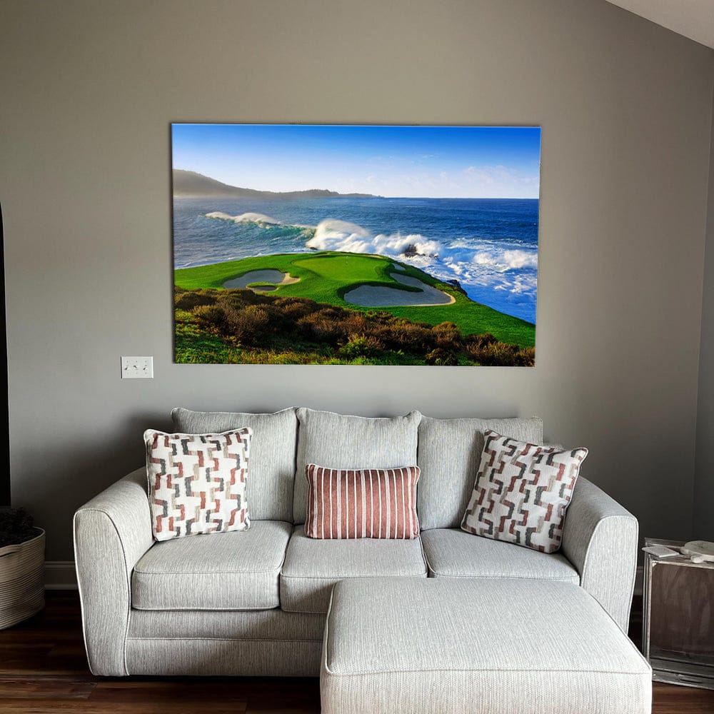 Customer photo review of Pebble Beach Golf Links 07, Massive Monday Aerial At Califorlia, Golf Art Print,Gifts Golf Lover, Canvas Print Wall Art