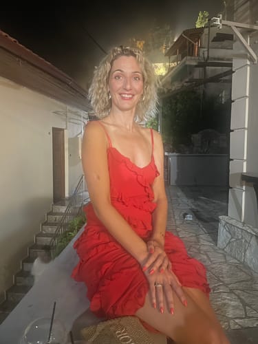 Customer photo review of Μάξι φόρεμα με βολάν