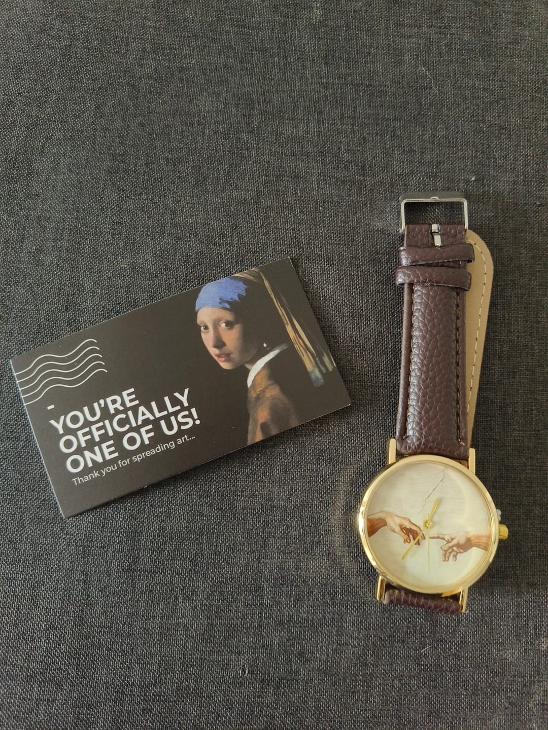 Customer photo review of Michelangelo The creation of Adam Watch